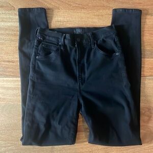 EUC Citizens of Humanity Chrissy skinny jeans in black size 27